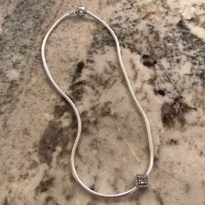 Pandora necklace & charm